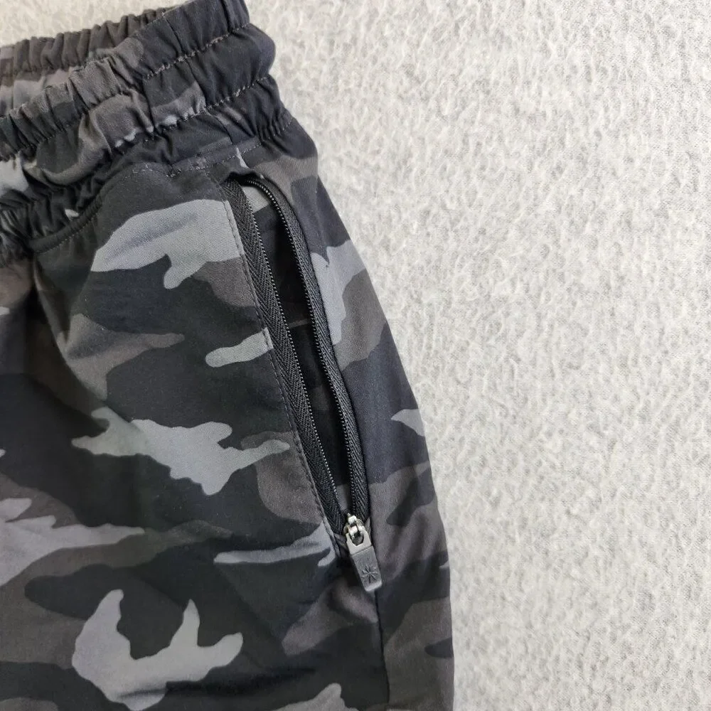 Athleta Girl Shorts Girls XXL Gray Camo All Play 3 Short Zip Pockets Athleisure - Picture 2 of 15